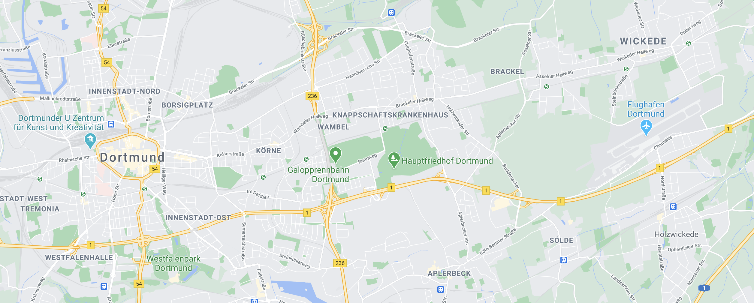 Karte von Dortmund